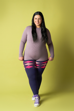 THUNDA THIGHS Tūbbies - Argyle - Rebel Violet
