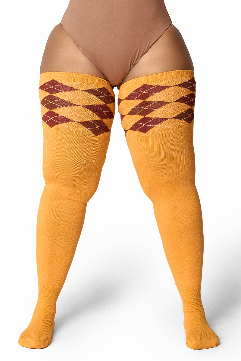 THUNDA THIGHS Tūbbies - Argyle - Rustic Spice