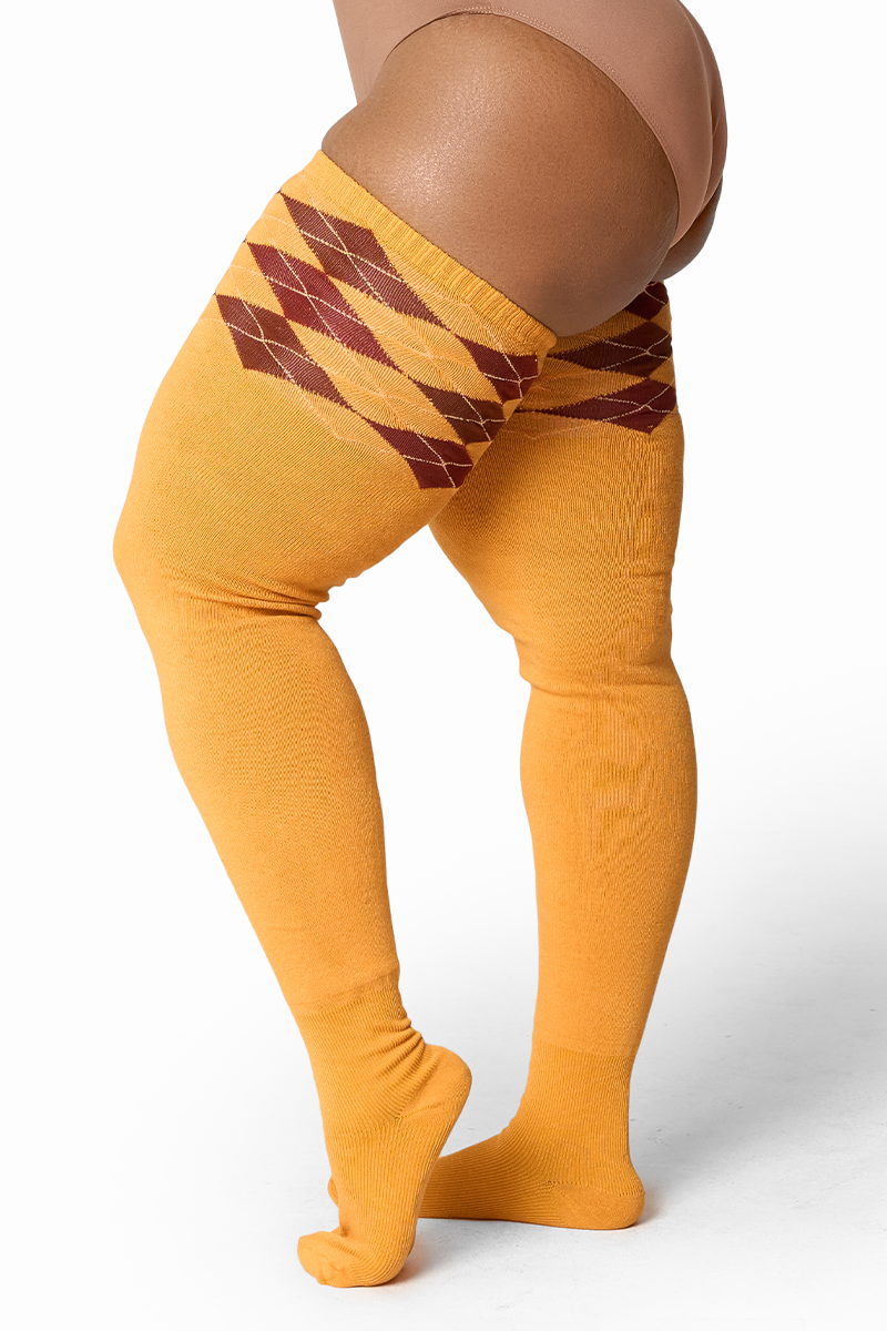 THUNDA THIGHS Tūbbies - Argyle - Rustic Spice