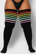 THUNDA THIGHS Tūbbies - Rainbow (Black)