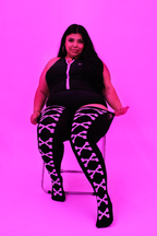 THUNDA THIGHS Tūbbies - Cross Bones - White
