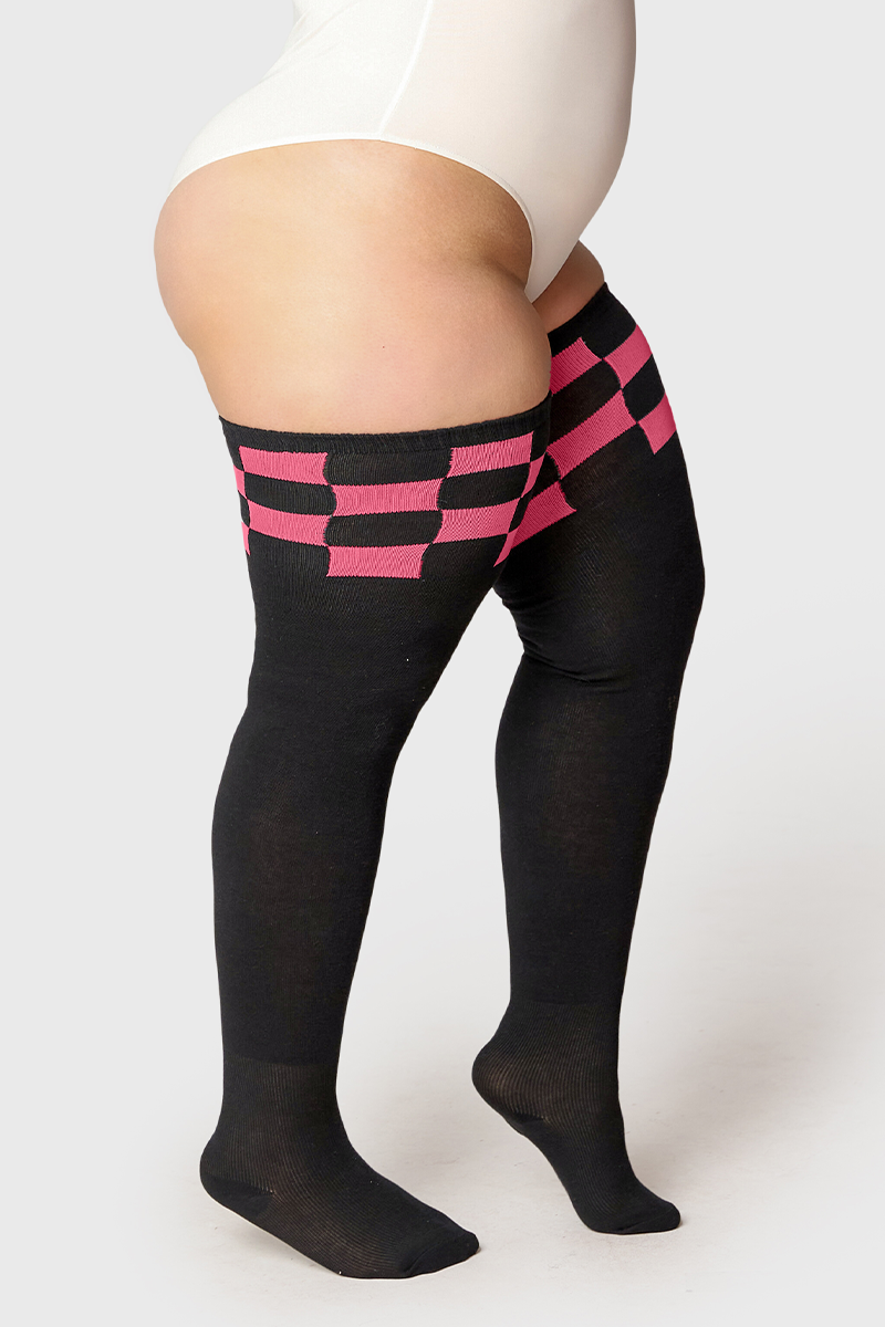 THUNDA THIGHS Tūbbies - Pink Checkered