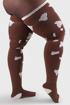 THUNDA THIGHS Tūbbies - Cow Print (Brown w/ Spots)