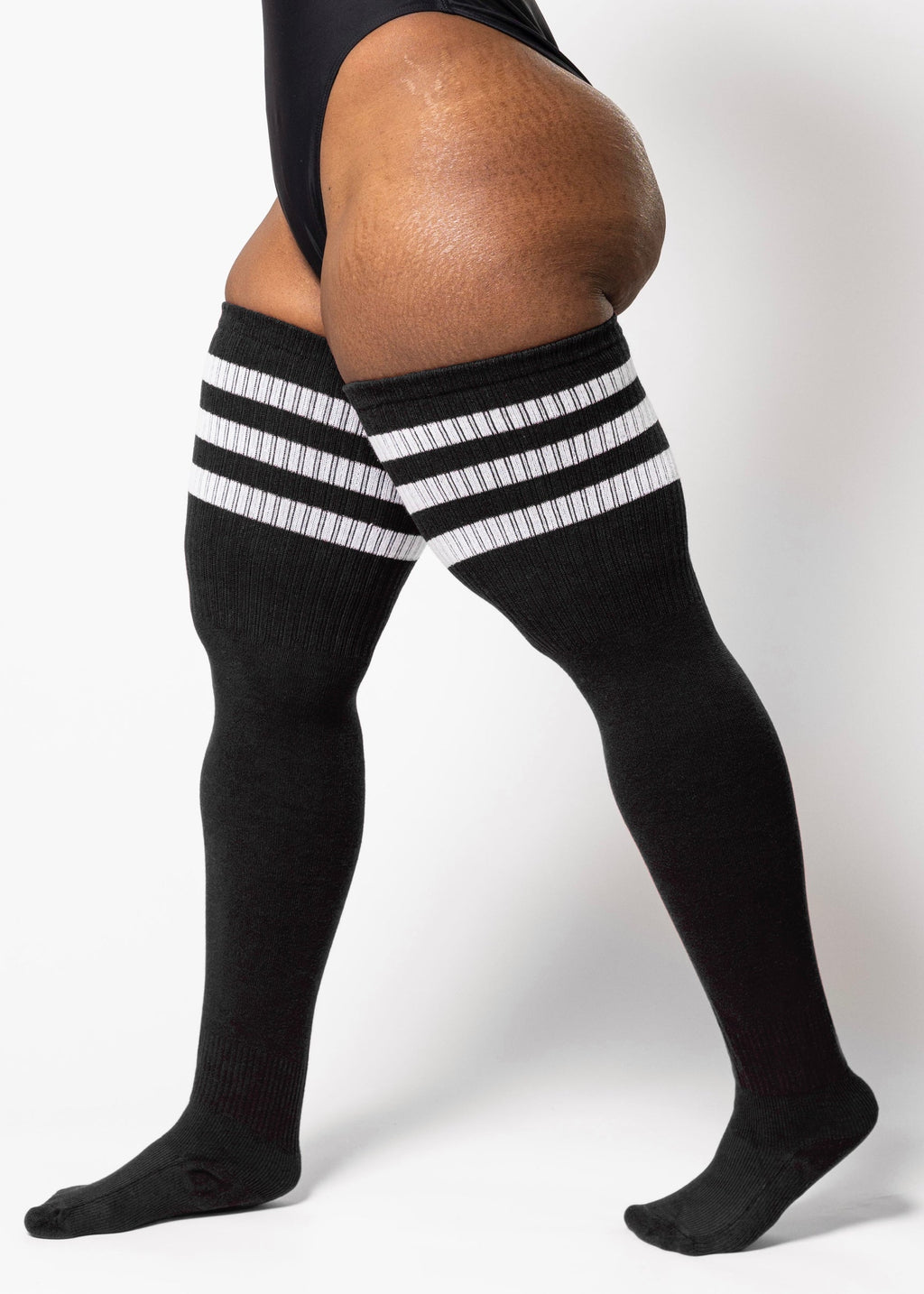 THUNDA THIGHS Tūbbies - Black & White Stripes