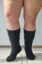 THUNDA THIGHS Slouch - Mohair - Black