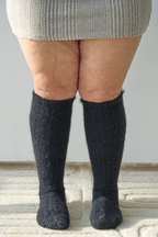 THUNDA THIGHS Slouch - Mohair - Black