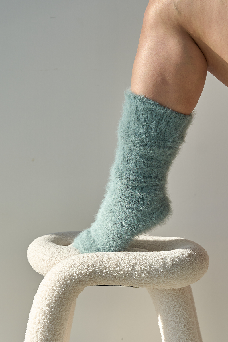 THUNDA THIGHS Slouch - Mohair - Glacier Blue