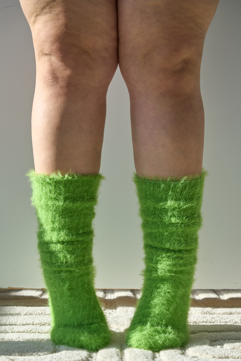 THUNDA THIGHS Slouch - Mohair - Grinch