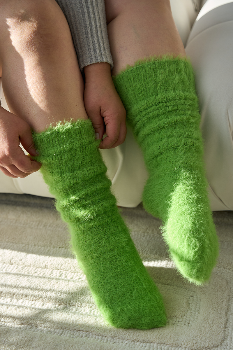 THUNDA THIGHS Slouch - Mohair - Grinch