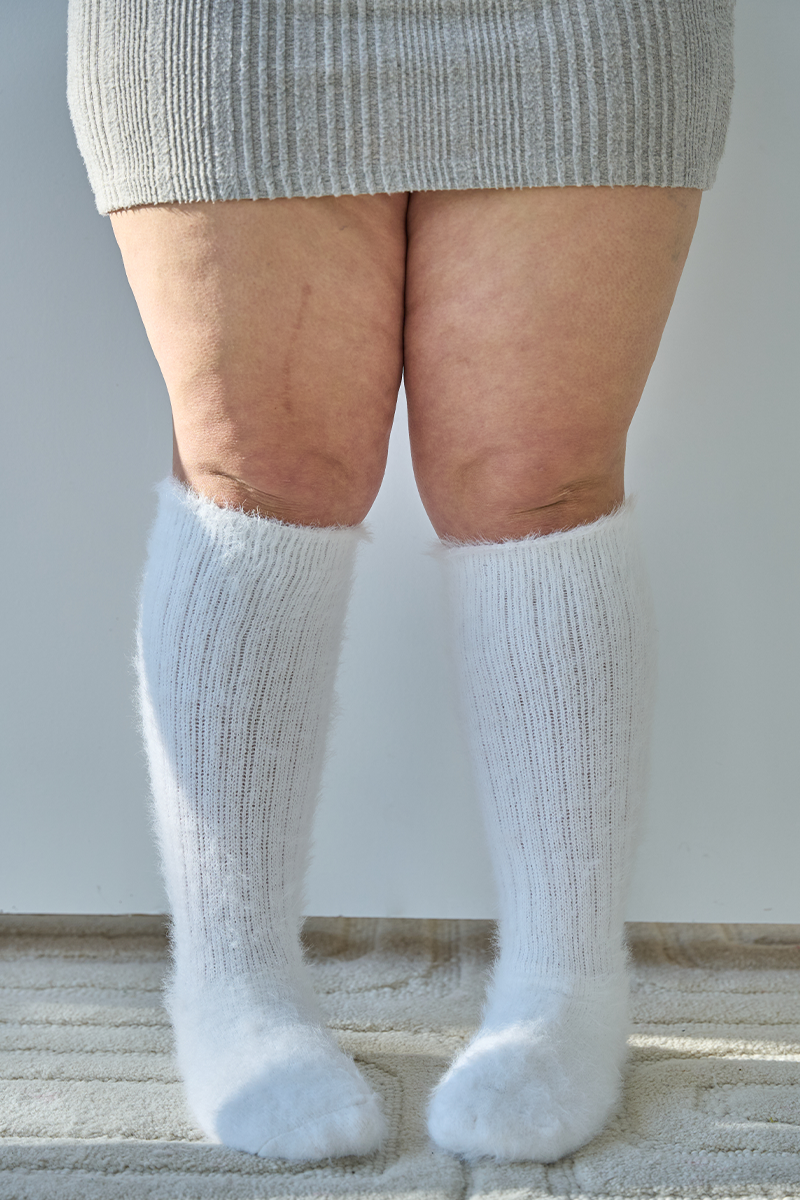 THUNDA THIGHS Slouch - Mohair - White