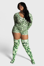 Onesie - Camo Love - Green Crush