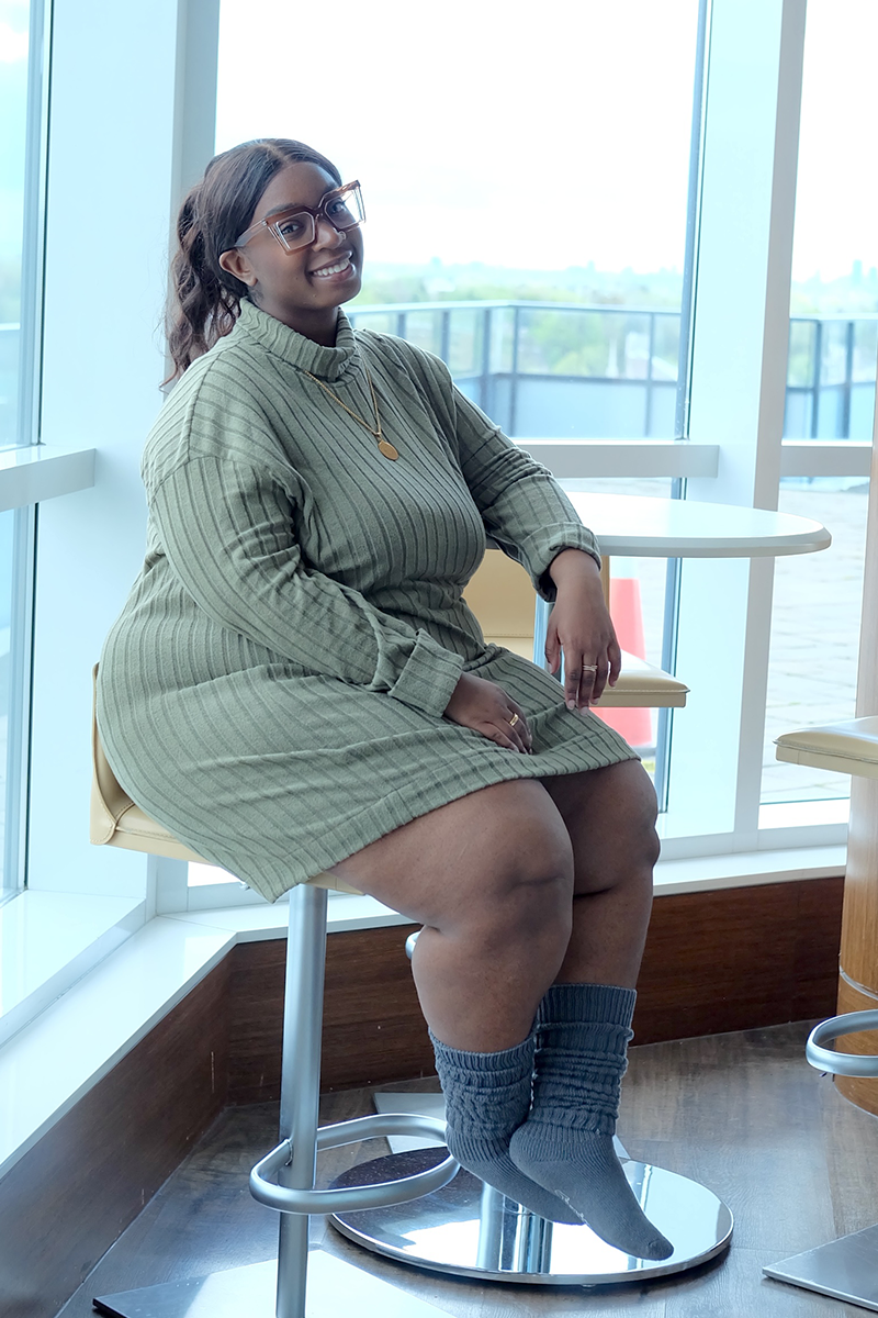 THUNDA THIGHS Slouch - Cool Gray