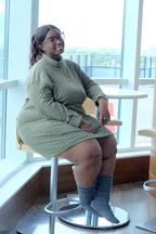THUNDA THIGHS Slouch - Cool Gray