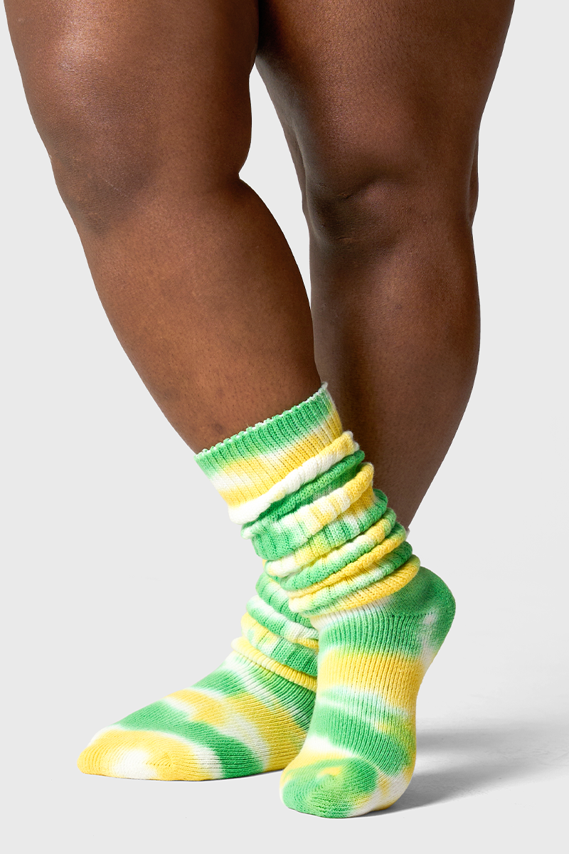 THUNDA THIGHS Slouch - Lemon Lime