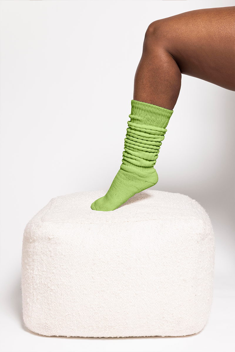 THUNDA THIGHS Slouch - Lime Light