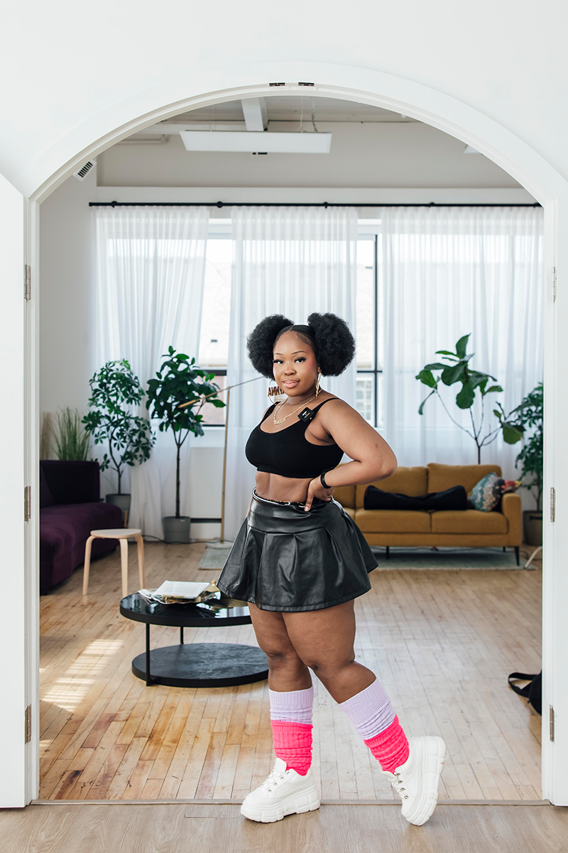 THUNDA THIGHS Slouch - Sugar Plum