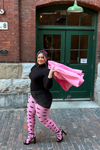 THUNDA THIGHS Tūbbies - Sweetheart - Pink & Black Hearts