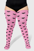 THUNDA THIGHS Tūbbies - Sweetheart - Pink & Black Hearts