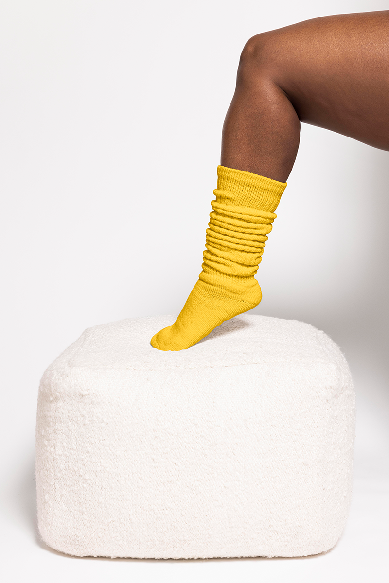 THUNDA THIGHS Slouch - Canary
