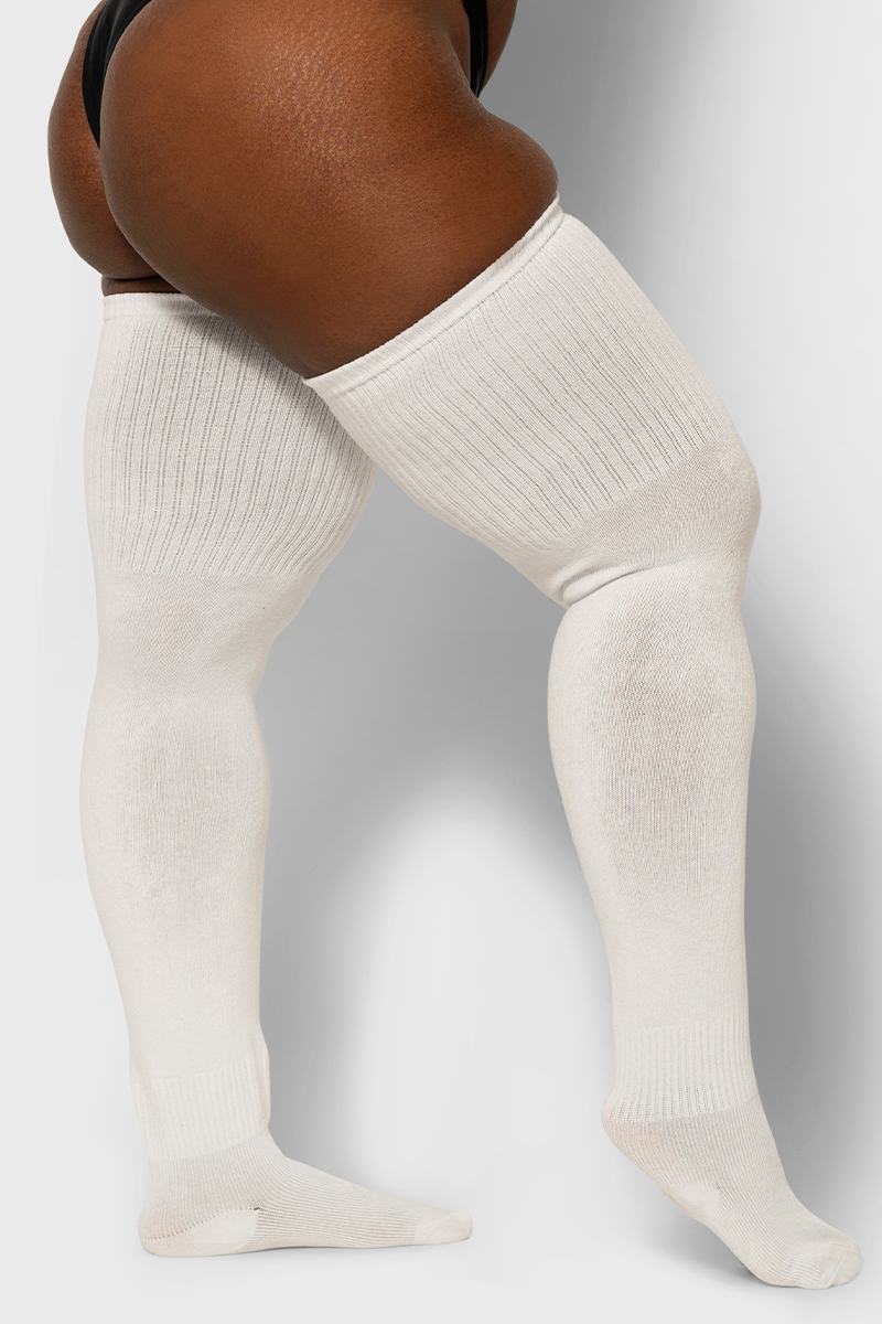 THUNDA THIGHS Tūbbies - White