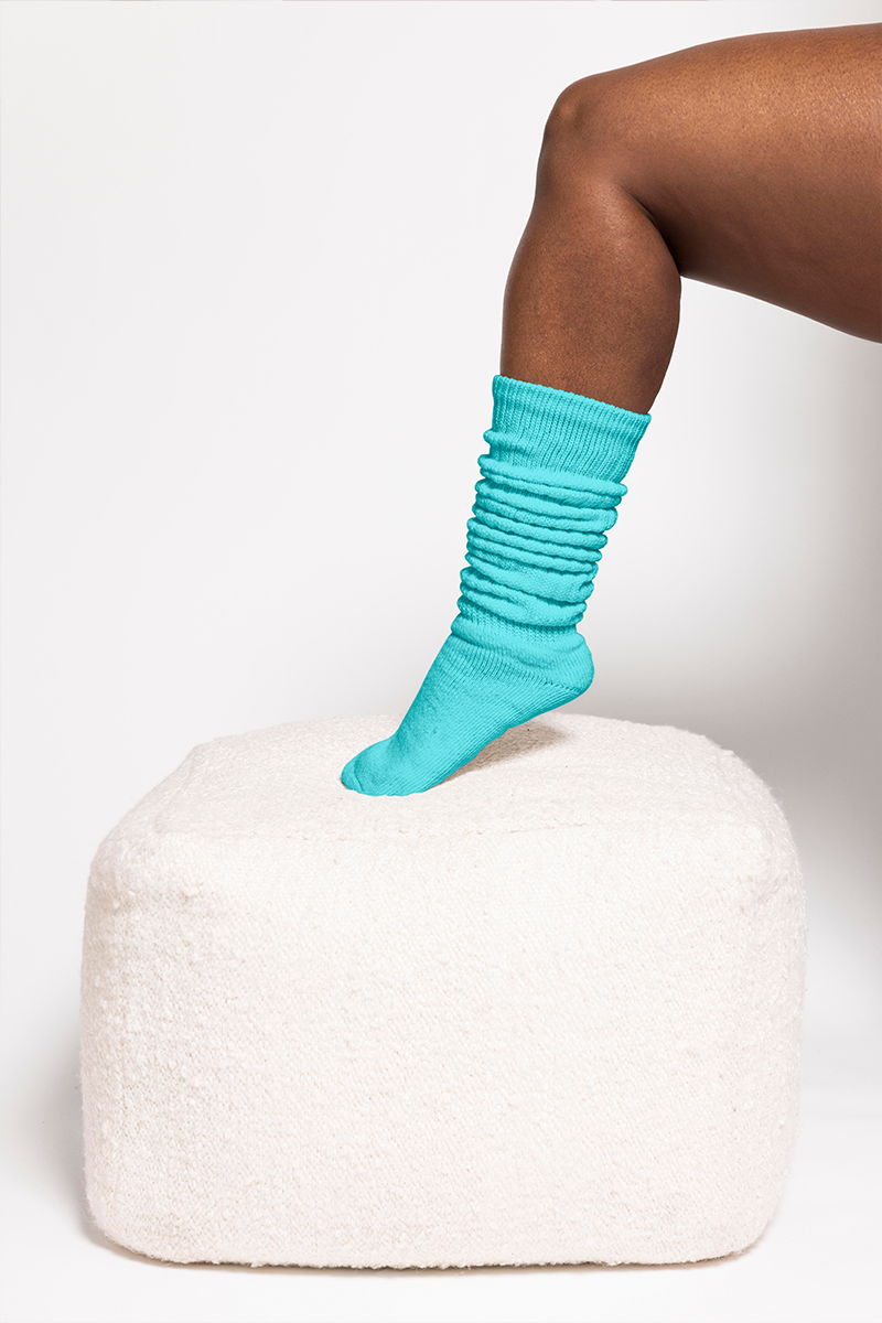 THUNDA THIGHS Slouch - Aqua