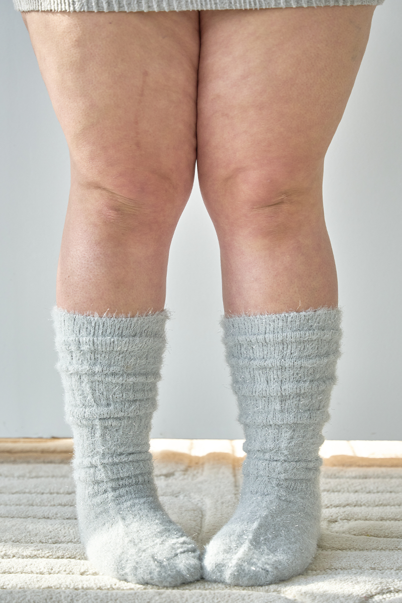 THUNDA THIGHS Slouch - Tinsel - Fog