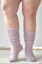 THUNDA THIGHS Slouch - Tinsel - Lavender Grey