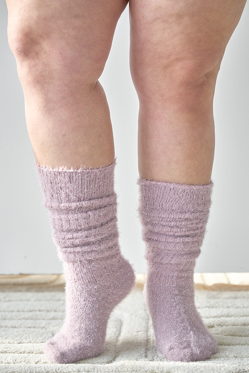 THUNDA THIGHS Slouch - Tinsel - Lavender Grey