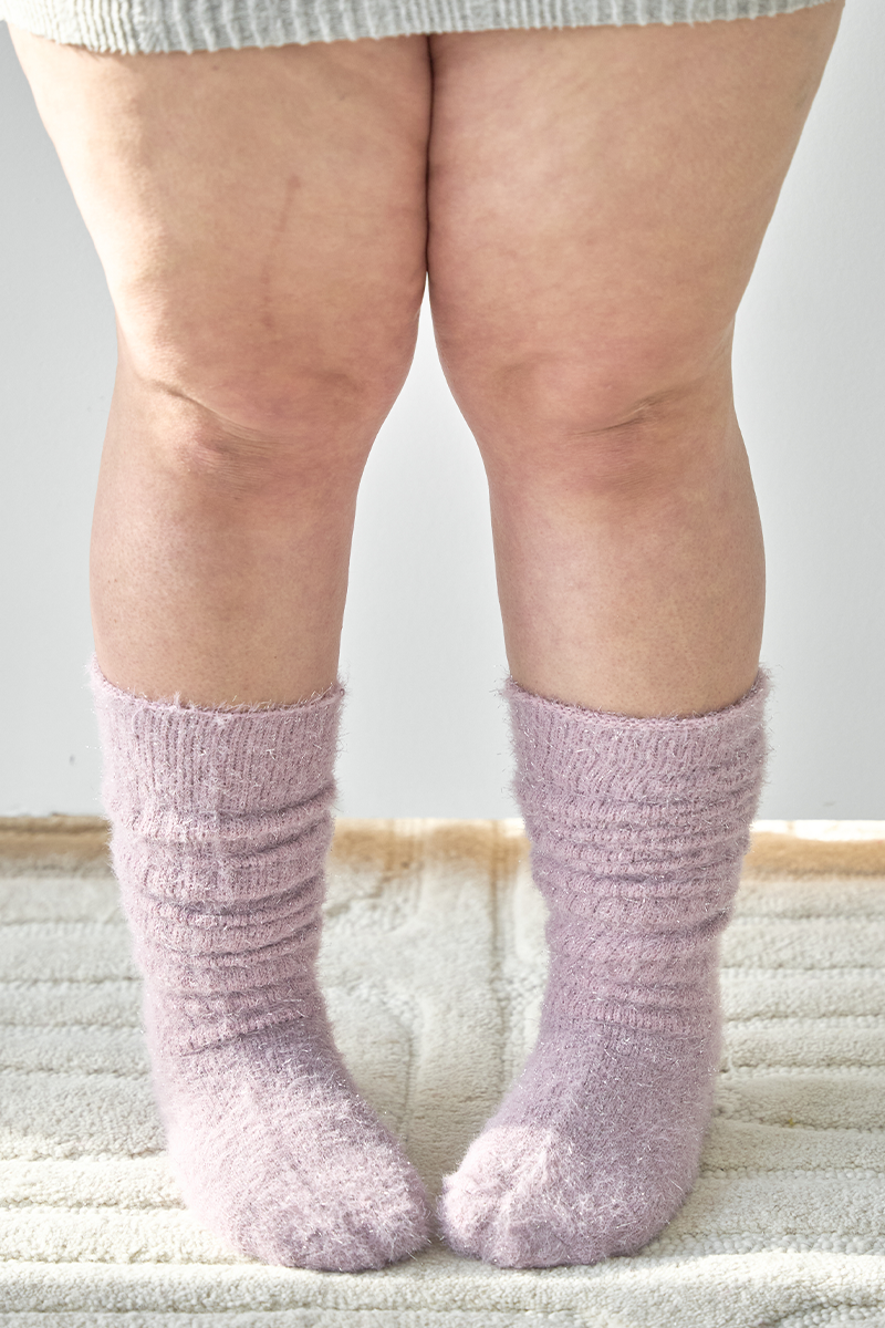 THUNDA THIGHS Slouch - Tinsel - Lavender Grey