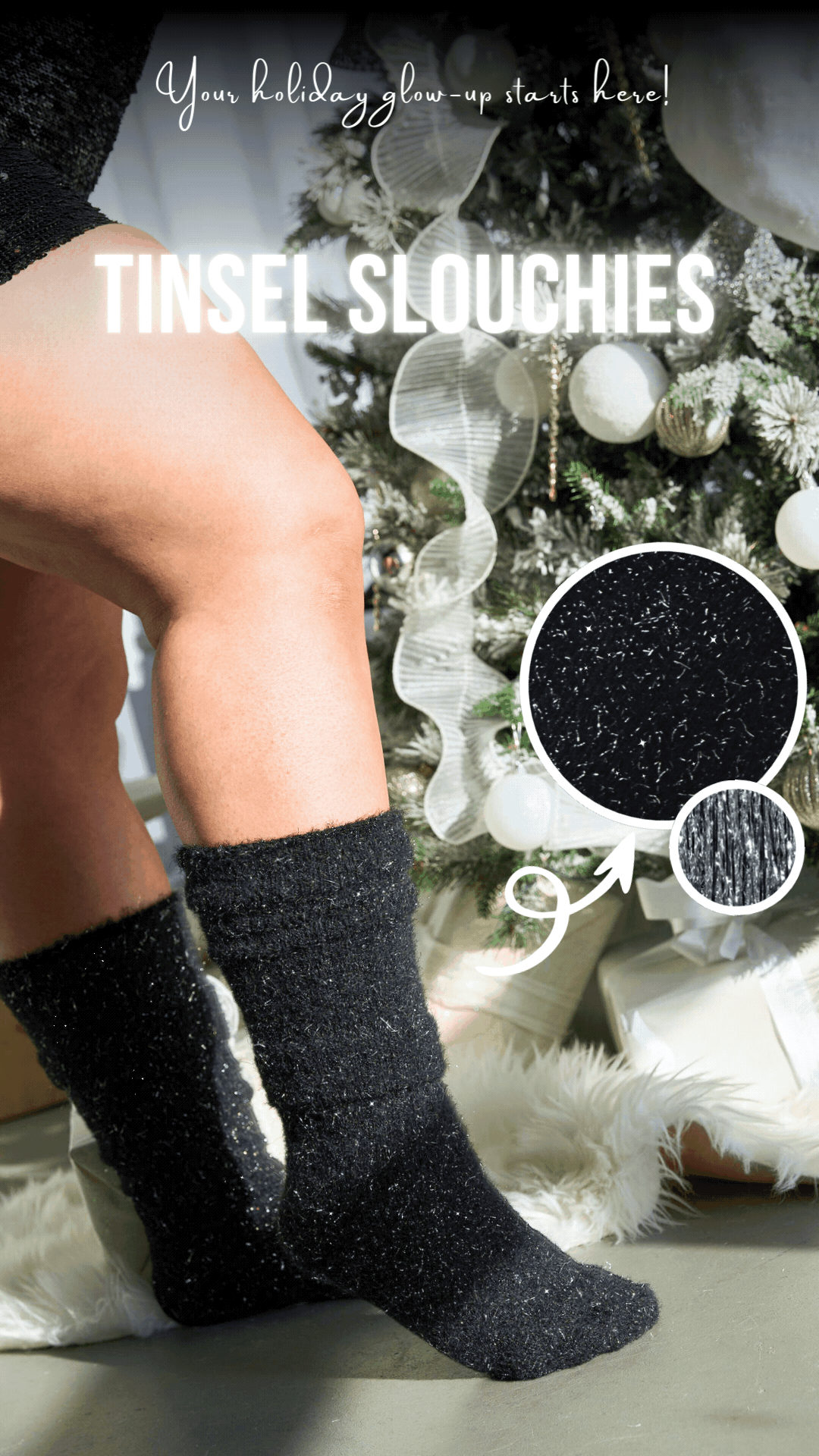 THUNDA THIGHS Slouch - Tinsel - Fog
