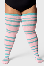 THUNDA THIGHS Tūbbies - Stripe Shift - Kawaii Melody
