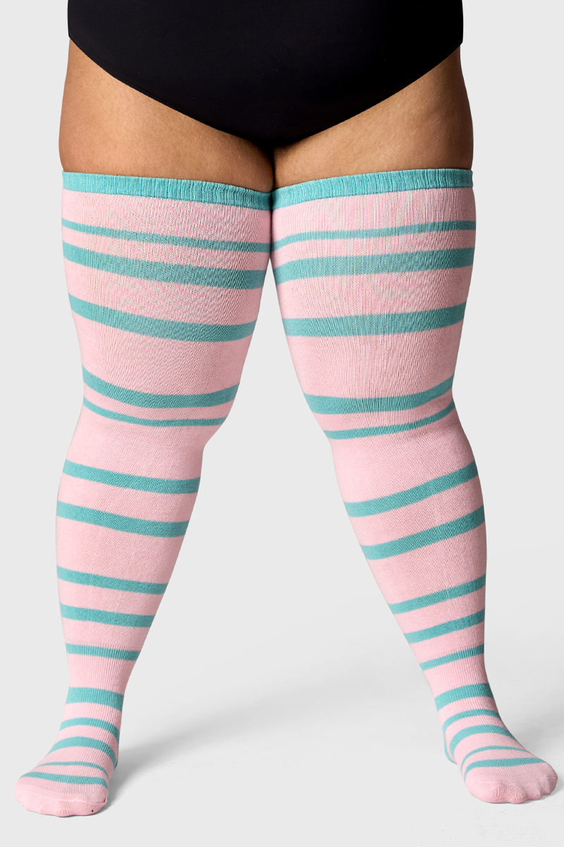 THUNDA THIGHS Tūbbies - Stripe Shift - Kawaii Melody